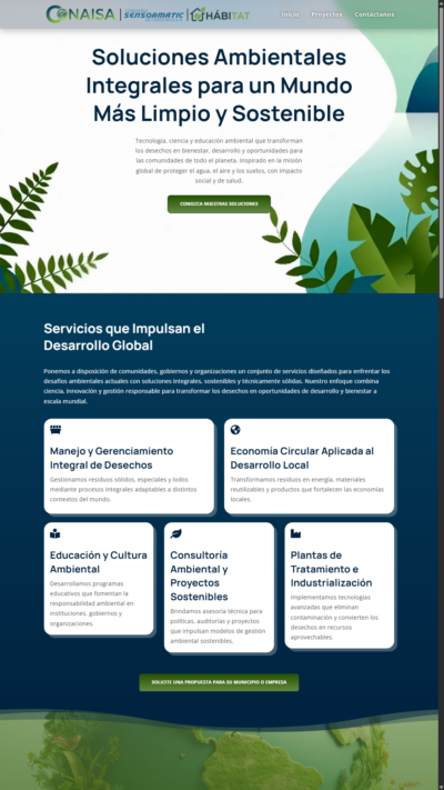 Página promocional de empresa de eventos con imagen de DJ y servicios de producción audiovisual en Costa Rica.